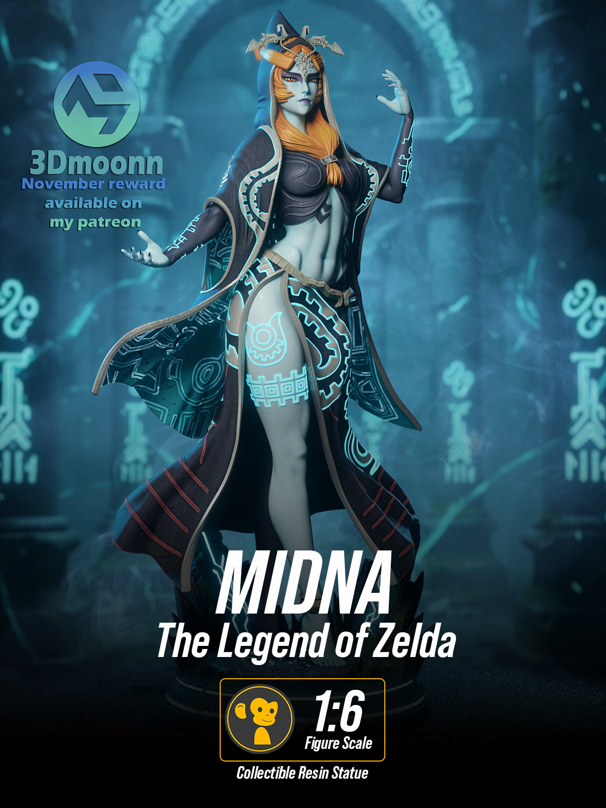 The Twilight Queen | Maximum Detailed 12K 3D printed figure