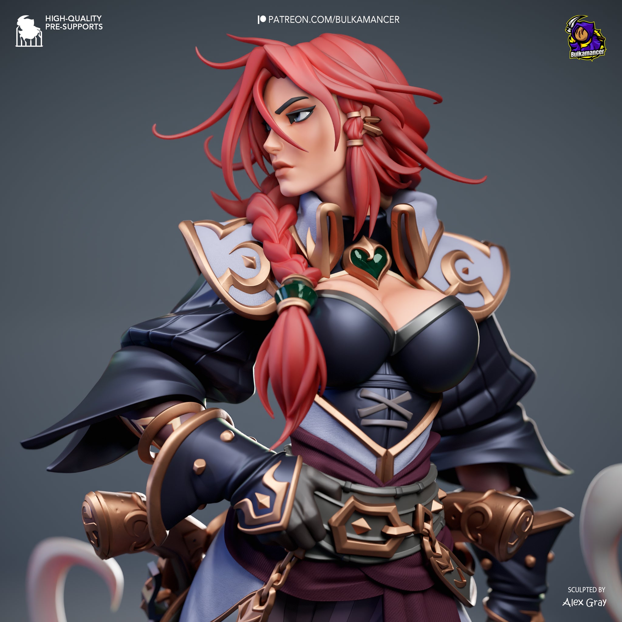 The Gunpowder Queen | Maximum Detailed 12K 3D printed figure