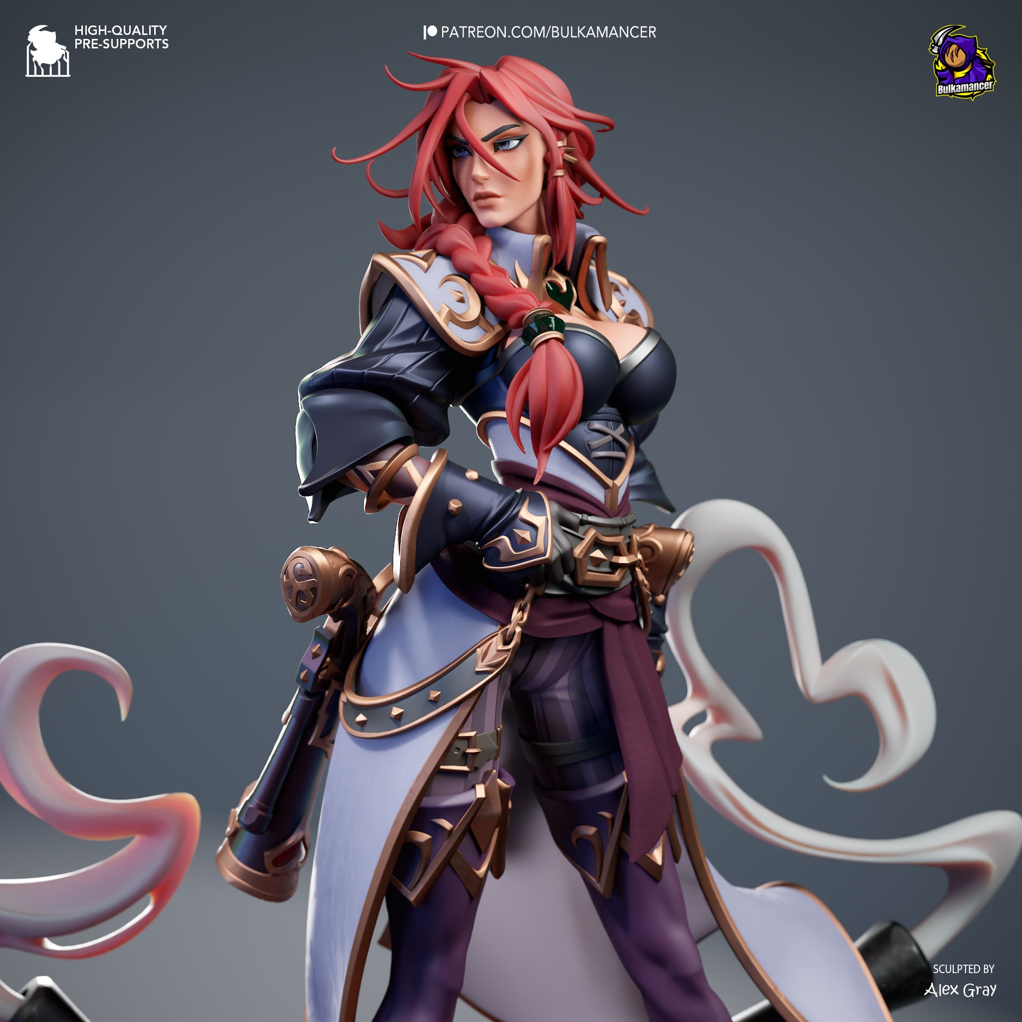 The Gunpowder Queen | Maximum Detailed 12K 3D printed figure