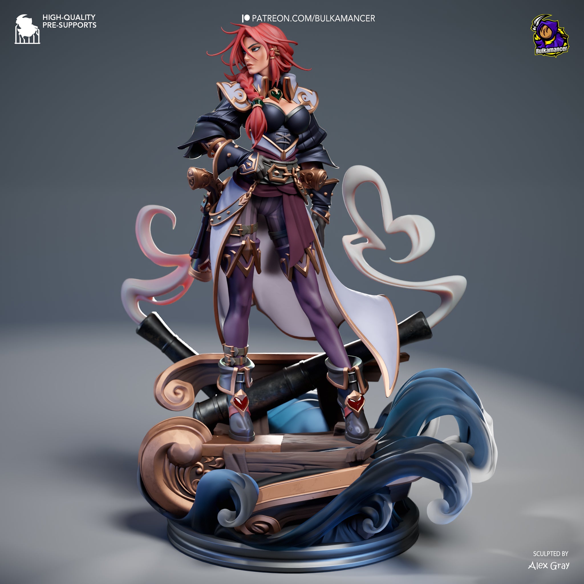 The Gunpowder Queen | Maximum Detailed 12K 3D printed figure