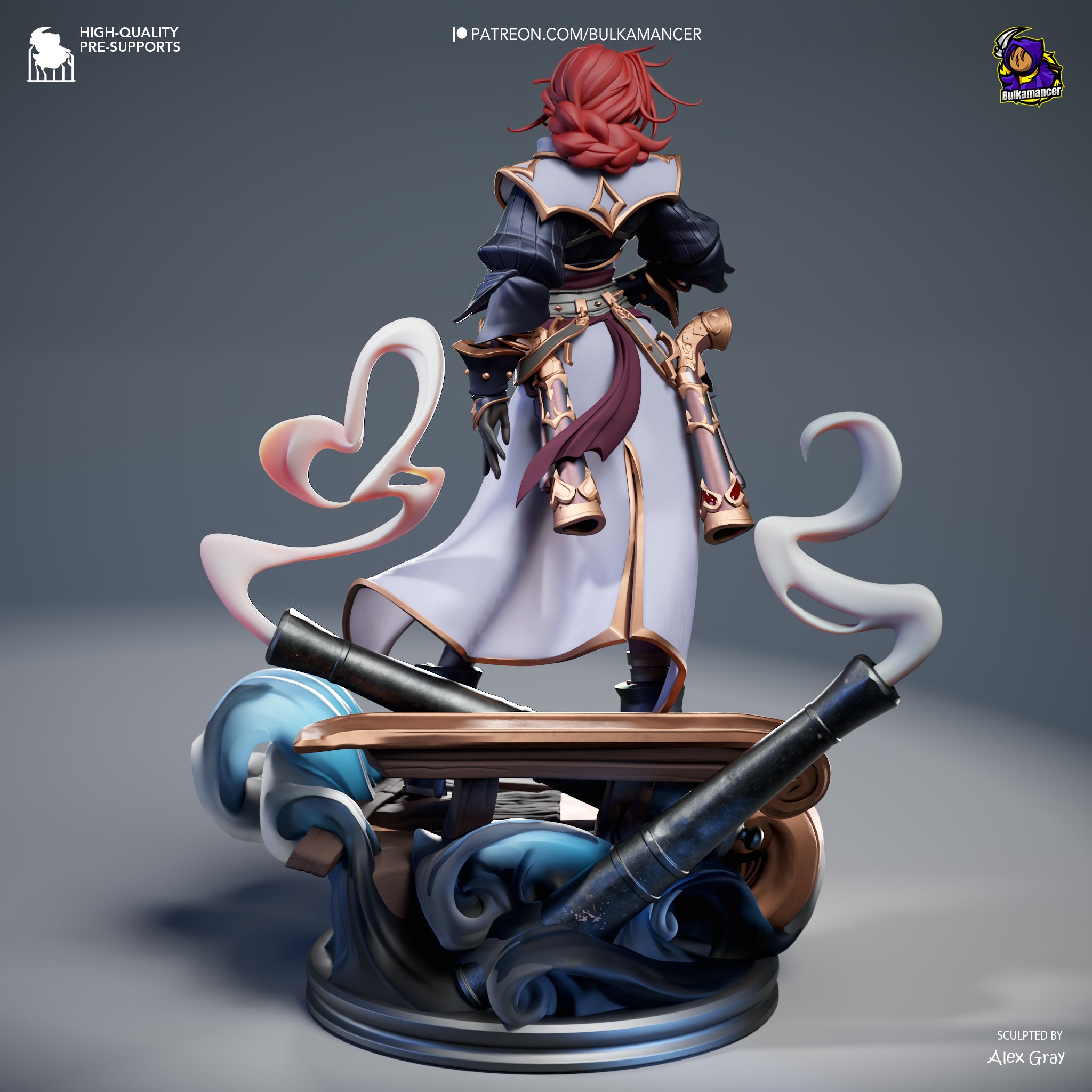 The Gunpowder Queen | Maximum Detailed 12K 3D printed figure
