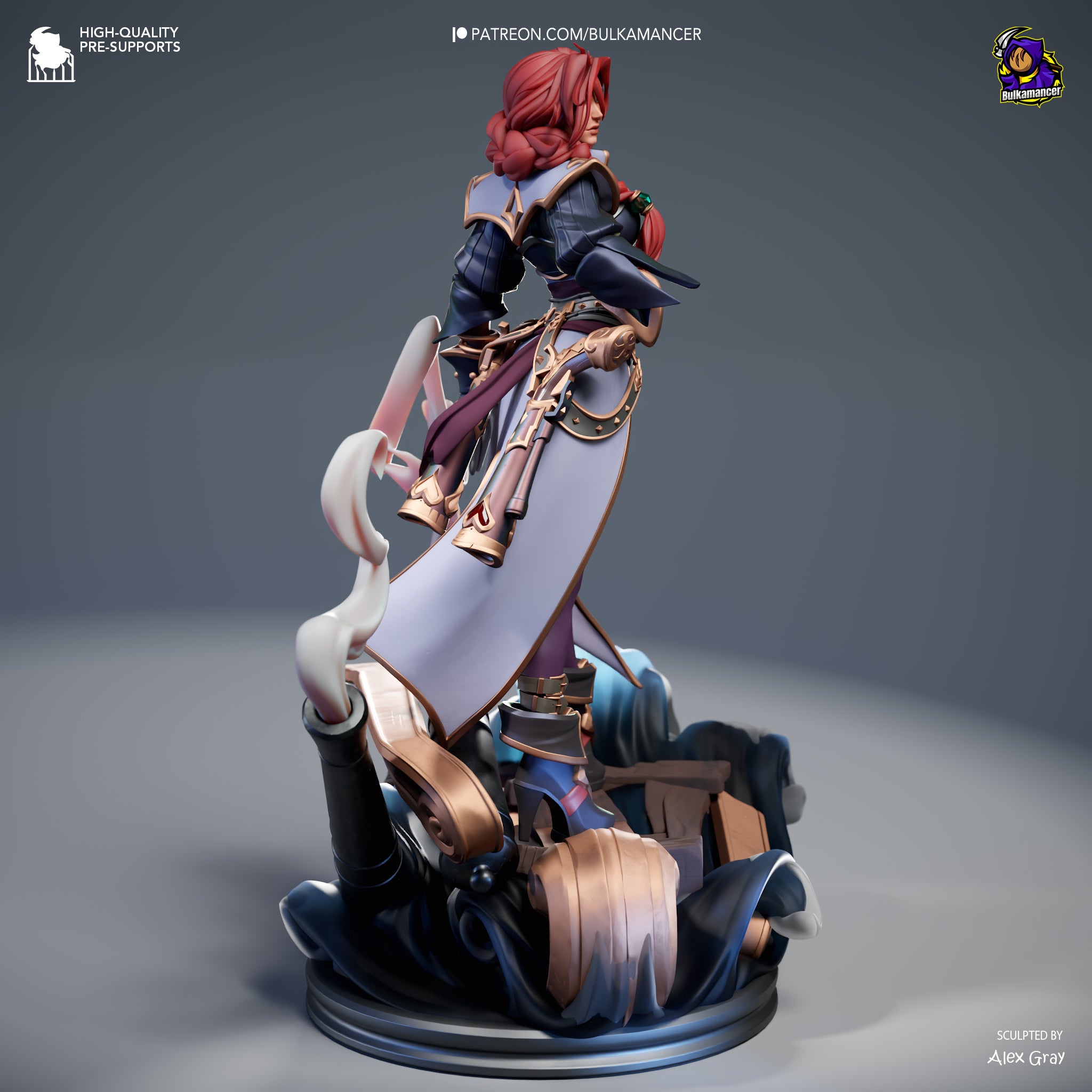 The Gunpowder Queen | Maximum Detailed 12K 3D printed figure