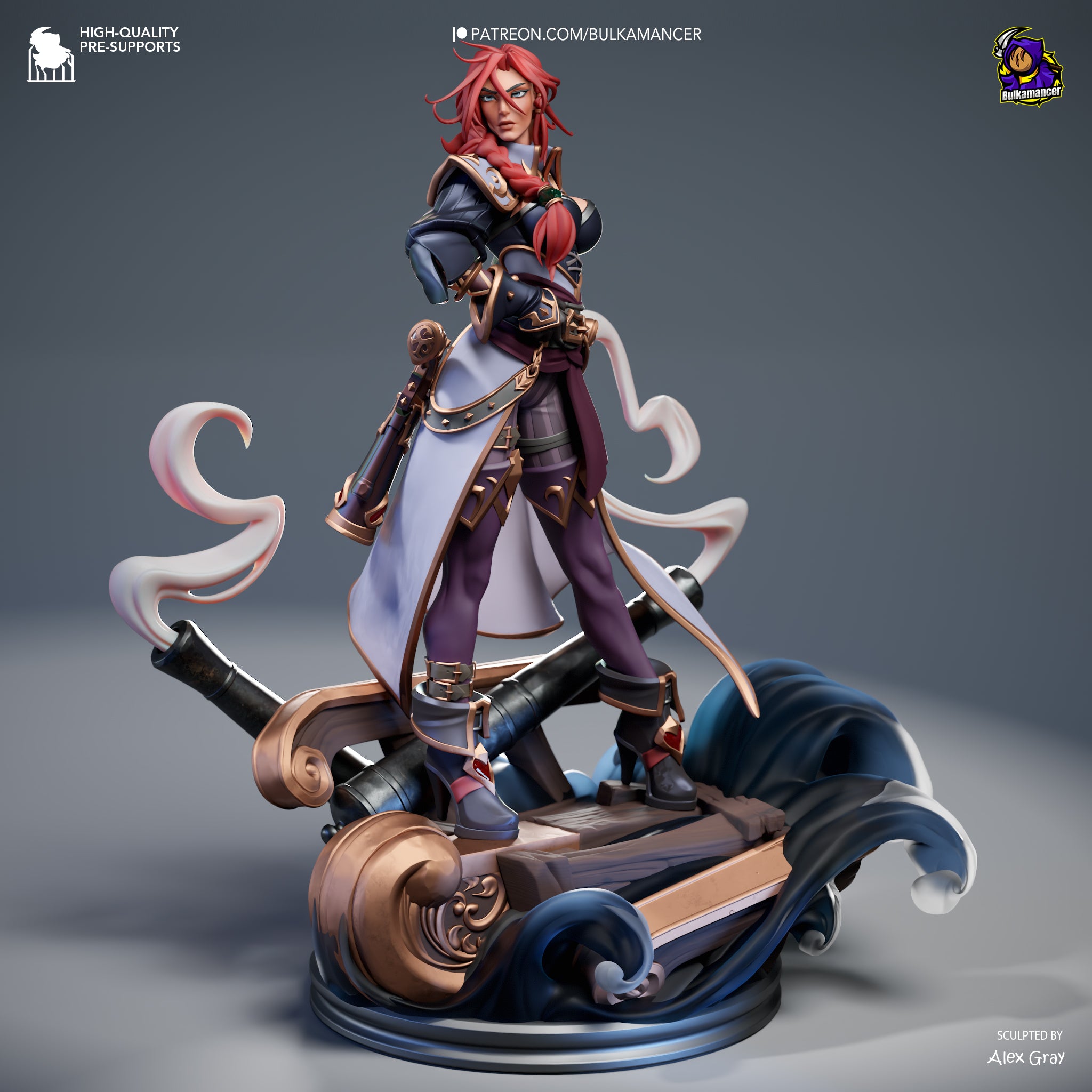 The Gunpowder Queen | Maximum Detailed 12K 3D printed figure