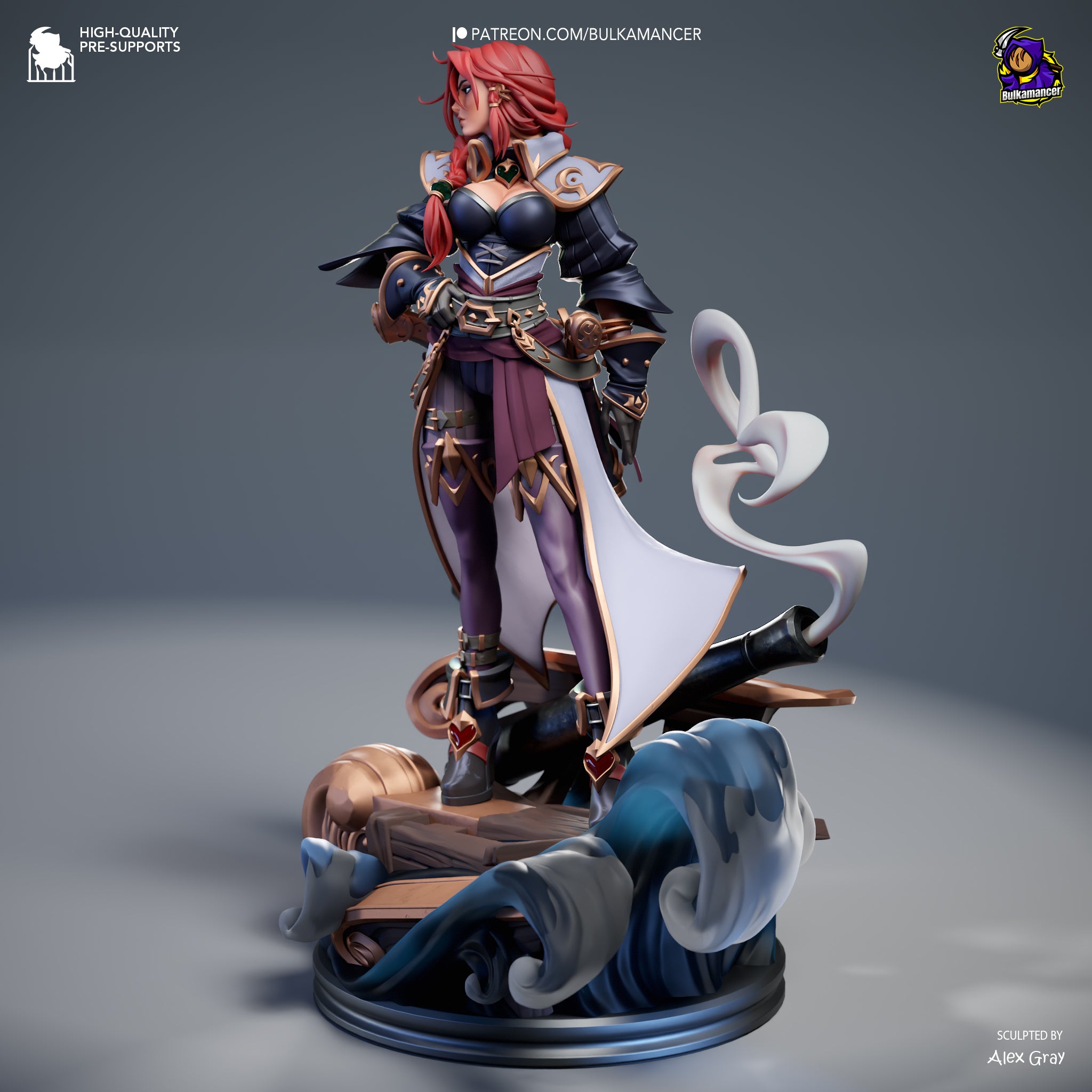 The Gunpowder Queen | Maximum Detailed 12K 3D printed figure