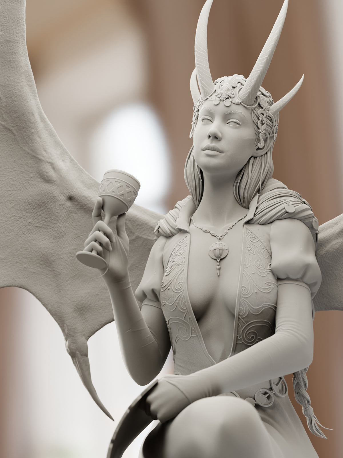 Mizora - Baldur's Gate 3 | Maximum Detailed 12K 3D printed figure
