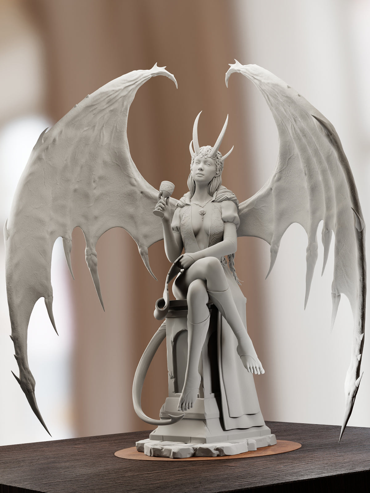 Mizora - Baldur's Gate 3 | Maximum Detailed 12K 3D printed figure