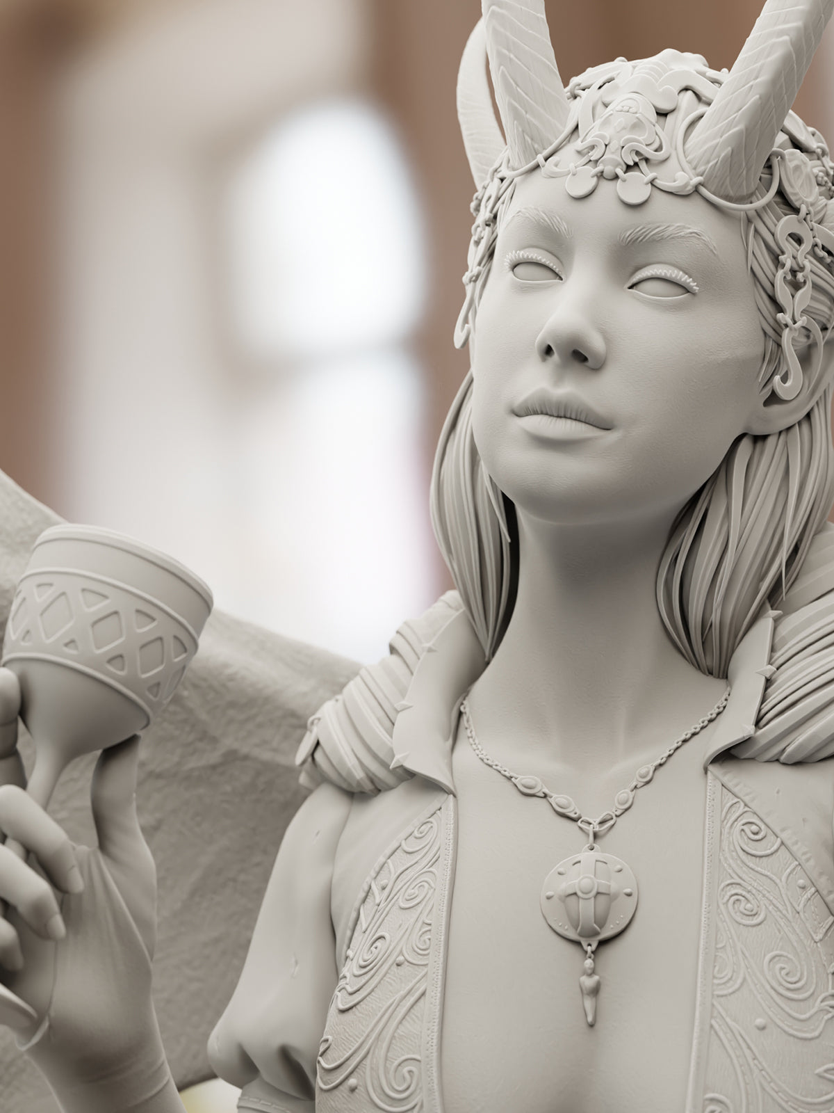 Mizora - Baldur's Gate 3 | Maximum Detailed 12K 3D printed figure