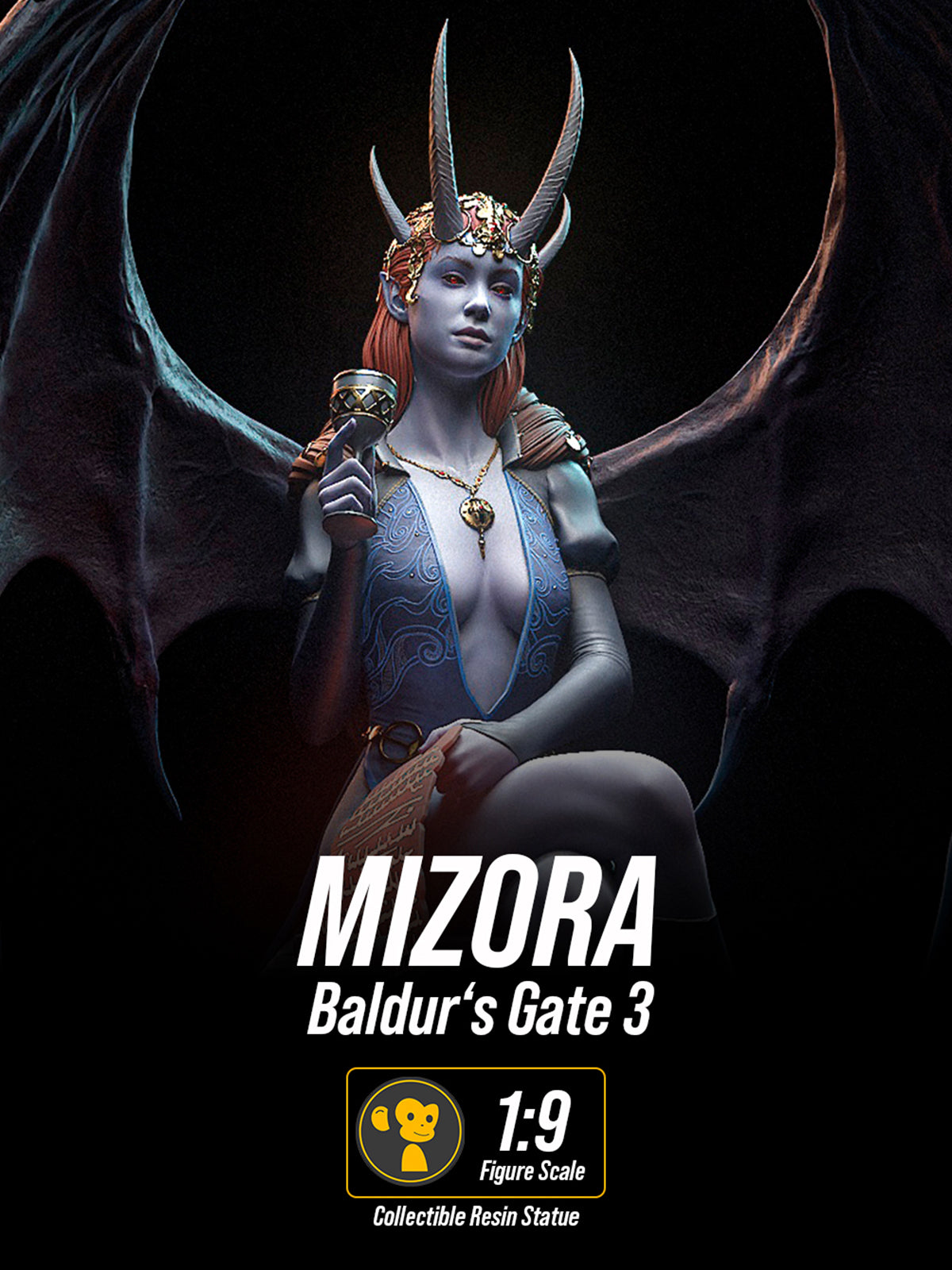 Mizora - Baldur's Gate 3 | Maximum Detailed 12K 3D printed figure