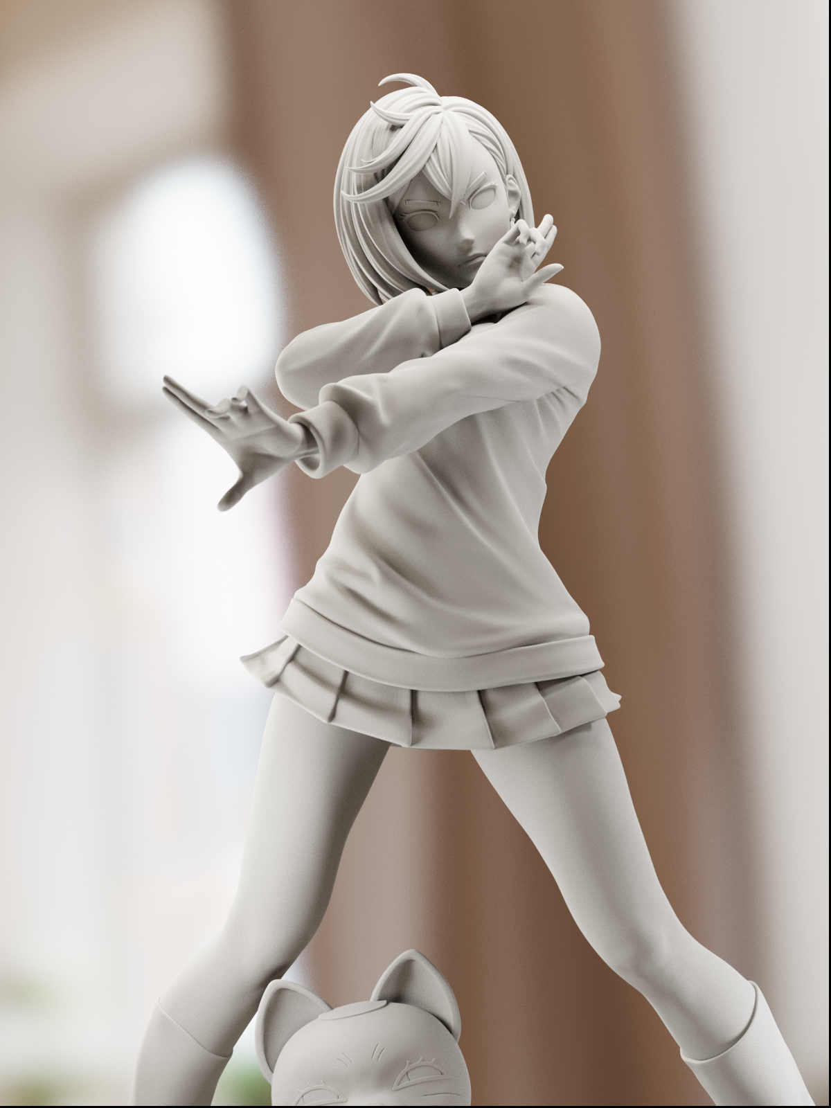 The Spirit Fighter | Maximum Detailed 12K 3D printed figure