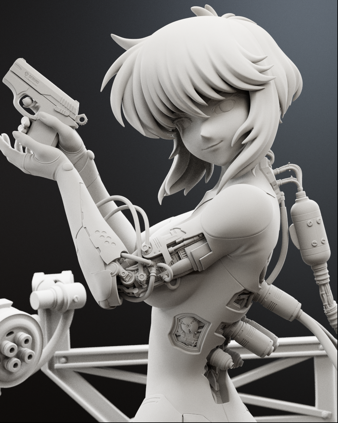 Major Kusanagi Statue