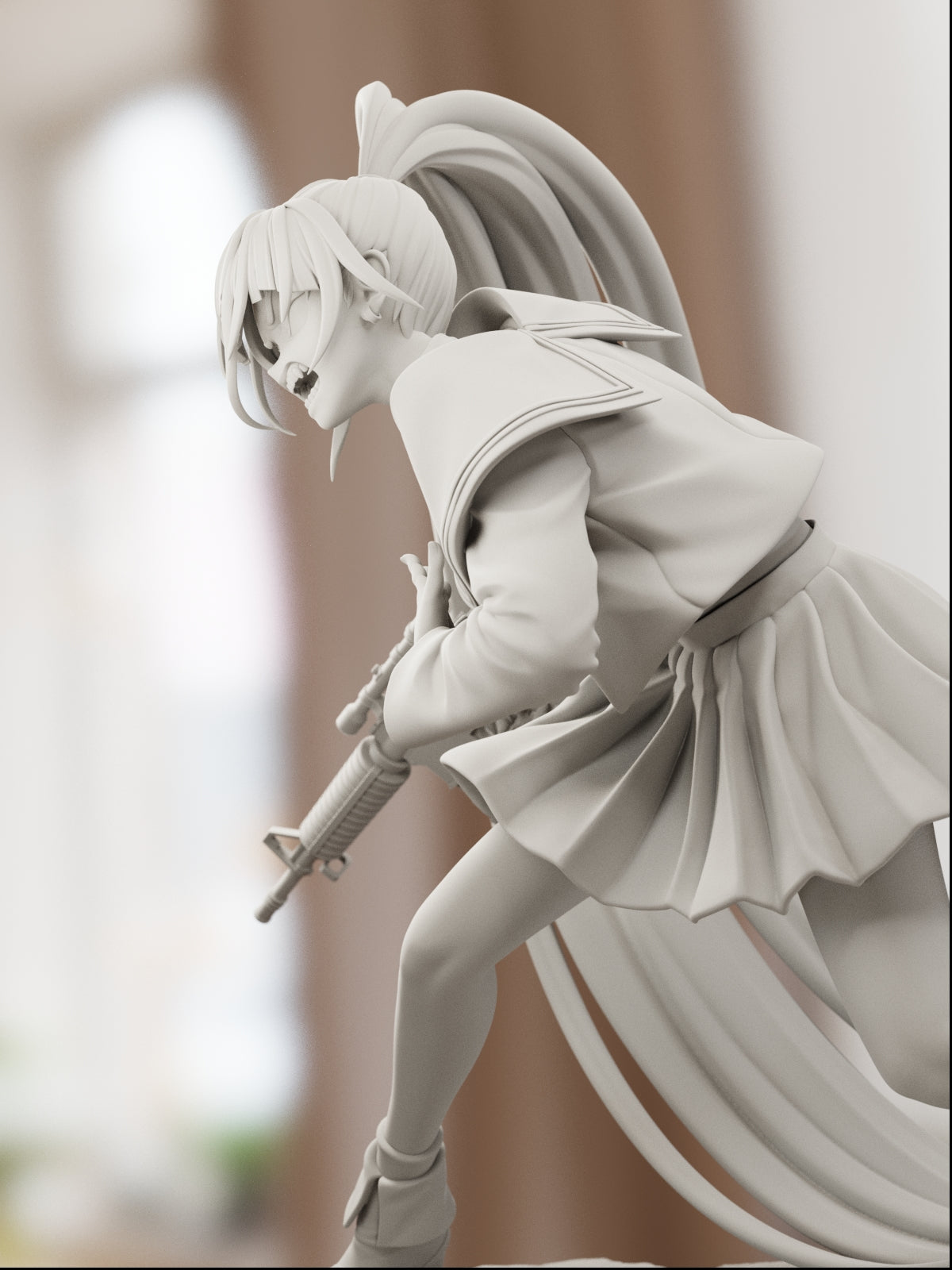 The Forthright Rebel | Maximum Detailed 12K 3D printed figure