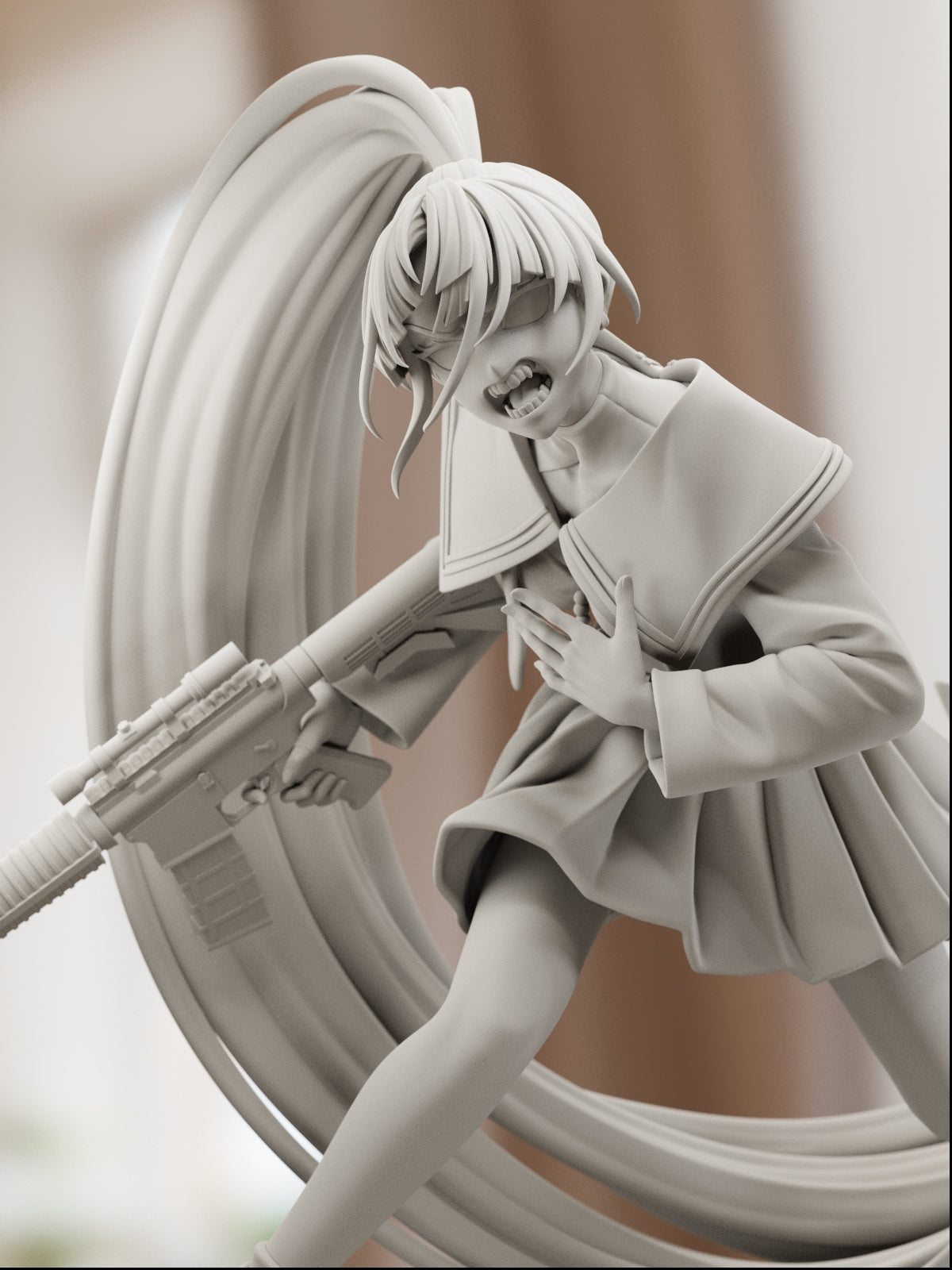 The Forthright Rebel | Maximum Detailed 12K 3D printed figure