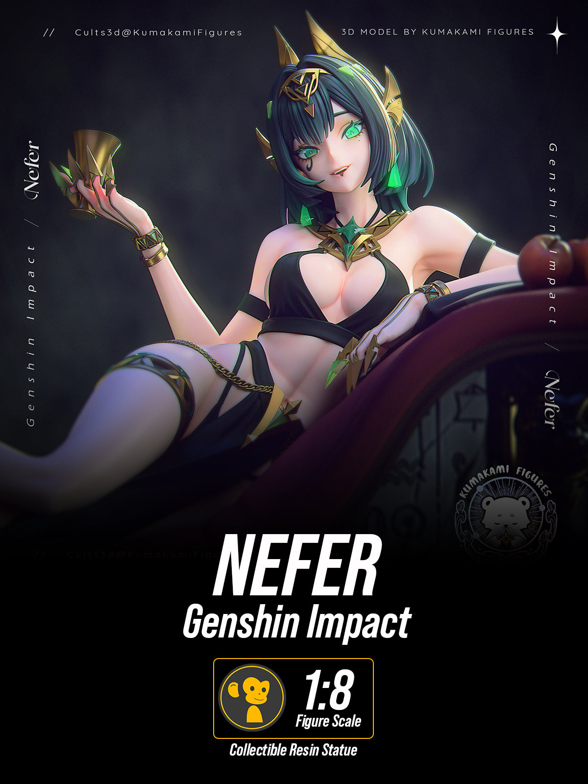 The Velvet Queen | Maximum Detailed 12K 3D printed figure