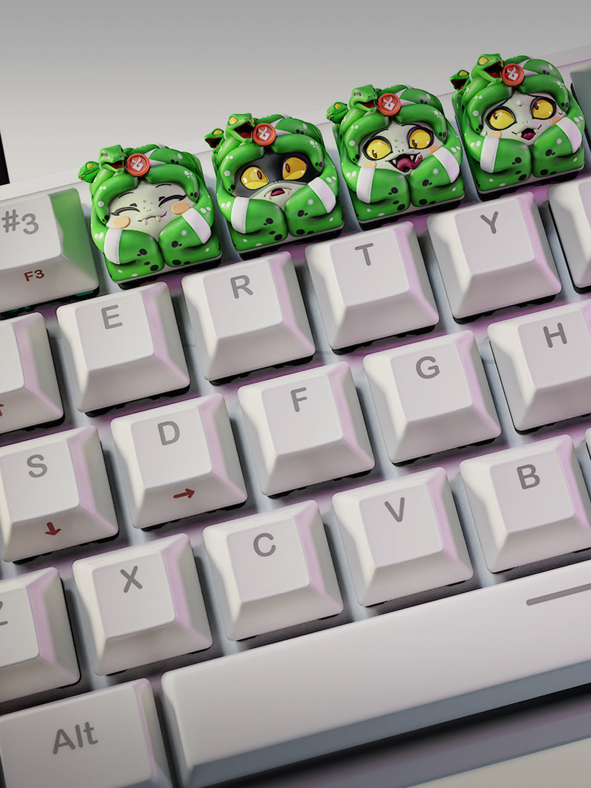 Gorgon Maid Keycap | Maximum Detailed 12K 3D printed keycap
