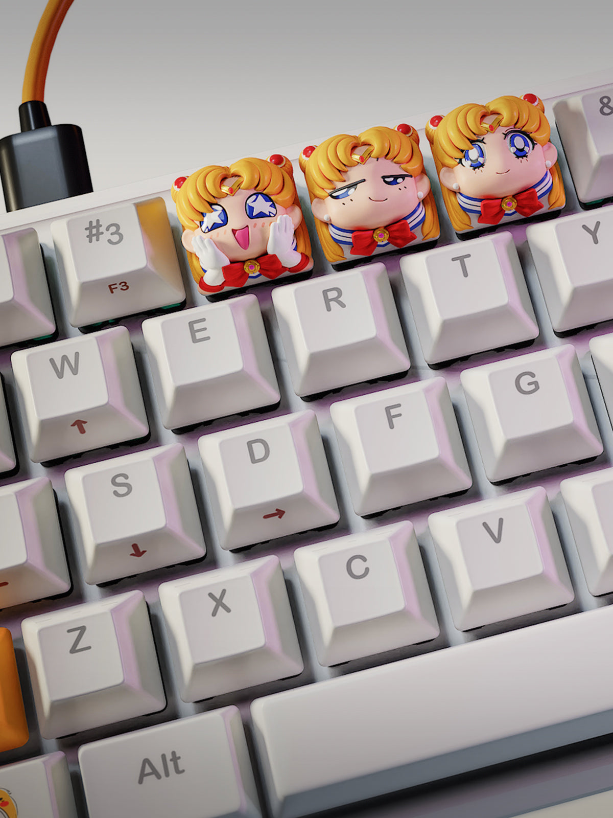 Moon Princess Keycap | Maximum Detailed 12K 3D printed keycap