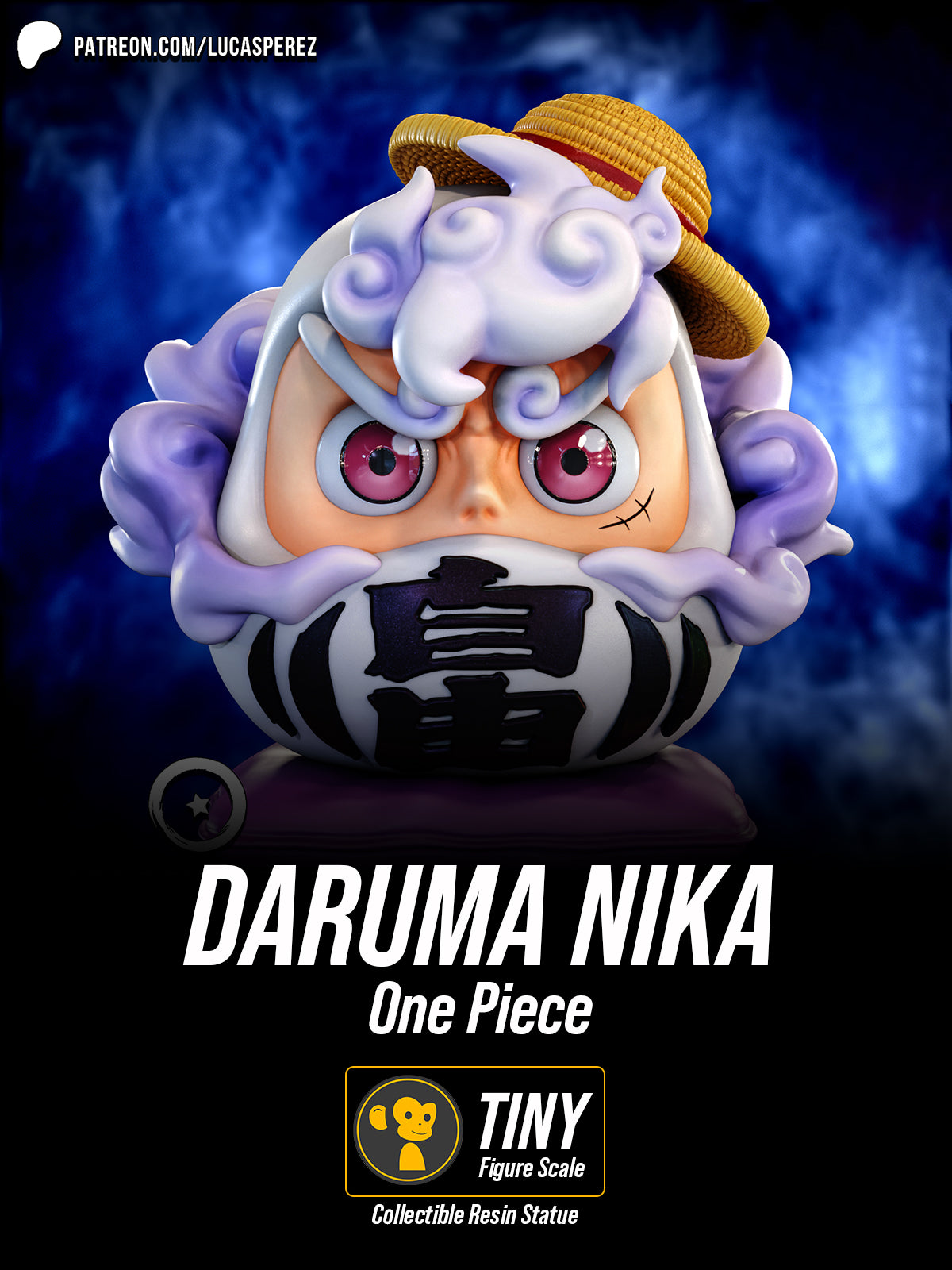 Sun God Daruma | Maximum Detailed 12K 3D printed daruma