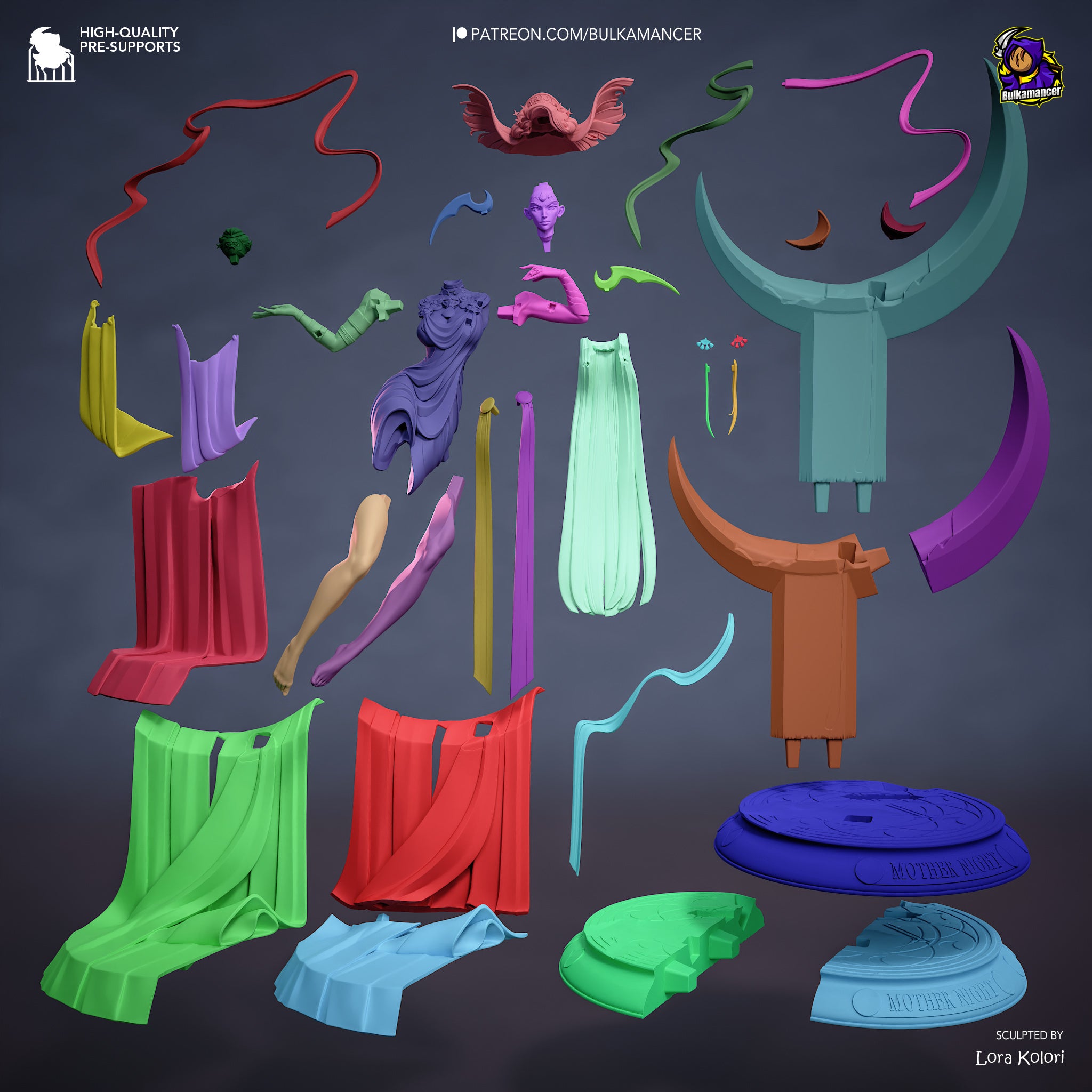 Mother Night | Maximum Detailed 12K 3D printed figure