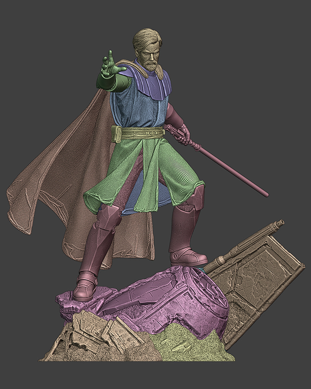 Noble Jedi Master Statue