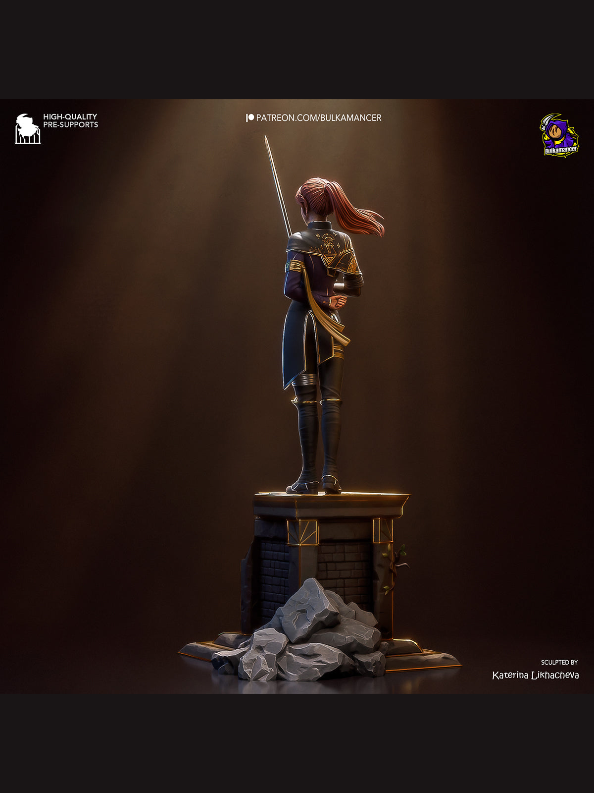 The Time-Bound Warrior | Maximum Detailed 12K 3D printed figure
