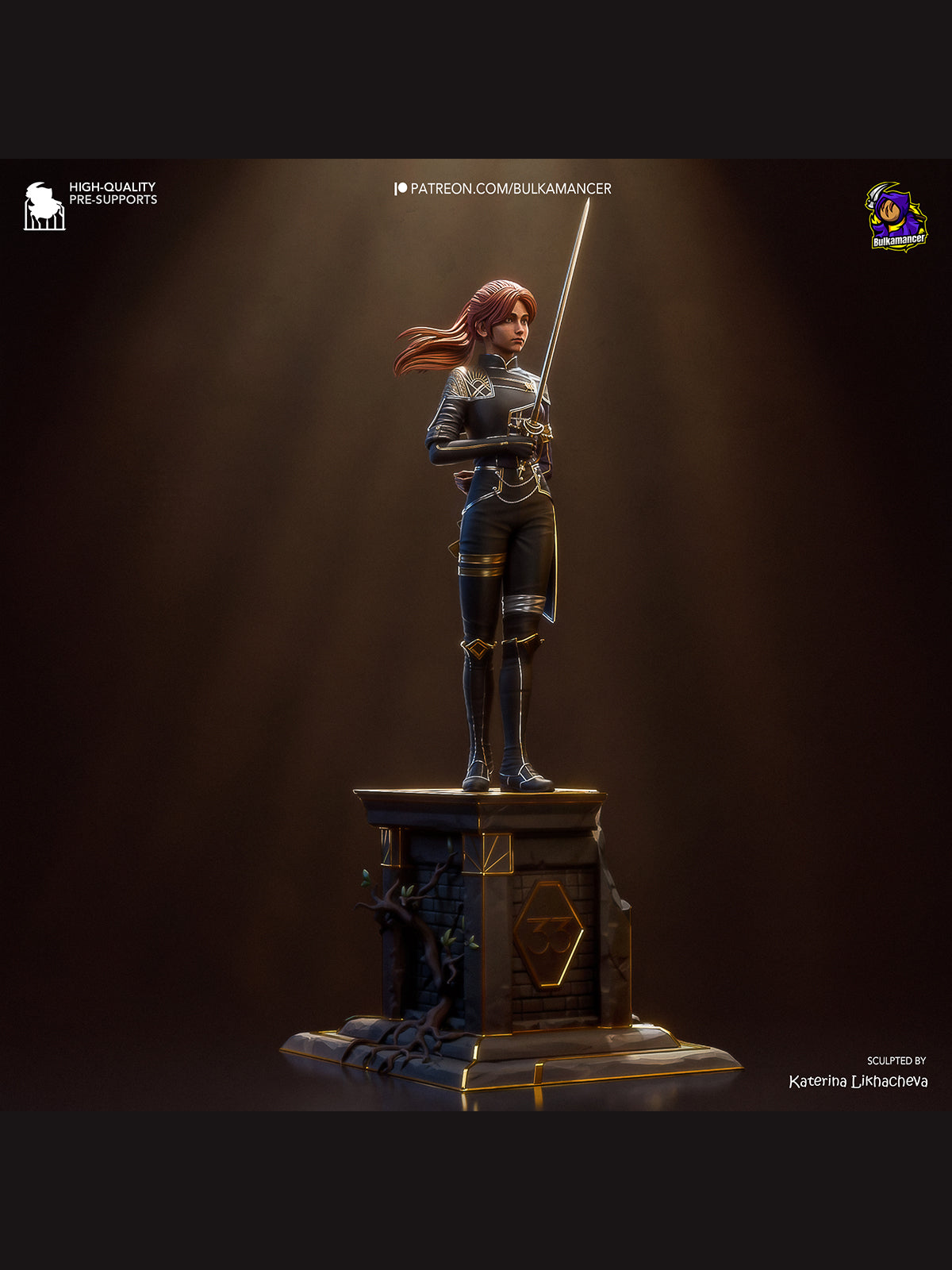 The Time-Bound Warrior | Maximum Detailed 12K 3D printed figure