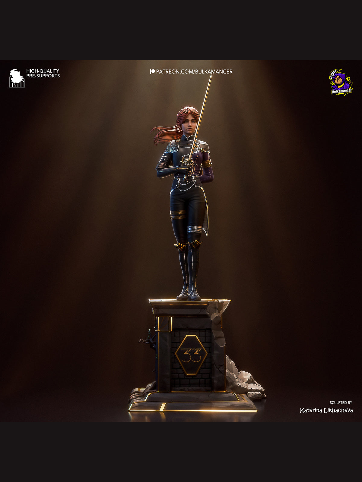 The Time-Bound Warrior | Maximum Detailed 12K 3D printed figure