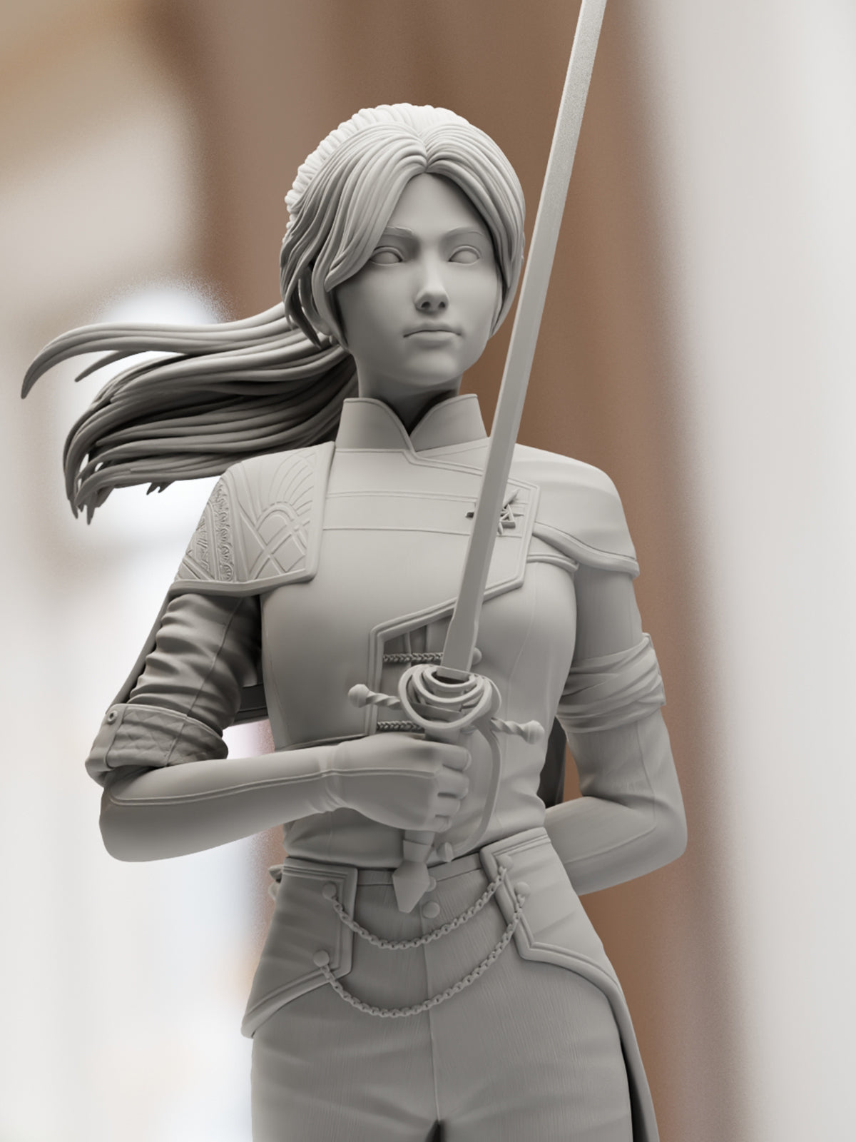 The Time-Bound Warrior | Maximum Detailed 12K 3D printed figure