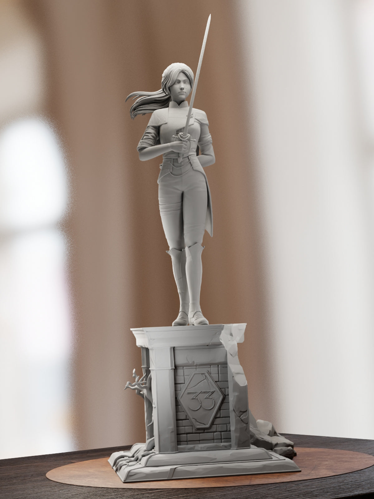 The Time-Bound Warrior | Maximum Detailed 12K 3D printed figure