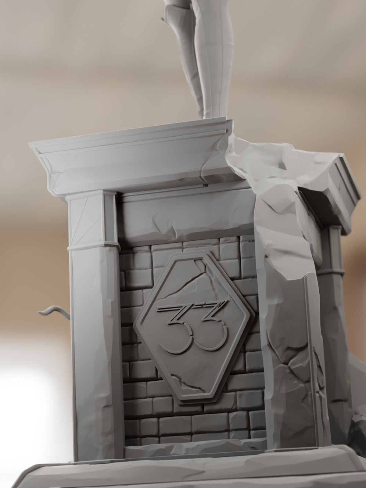 The Time-Bound Warrior | Maximum Detailed 12K 3D printed figure