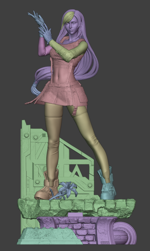 Seventh Heaven Brawler Statue