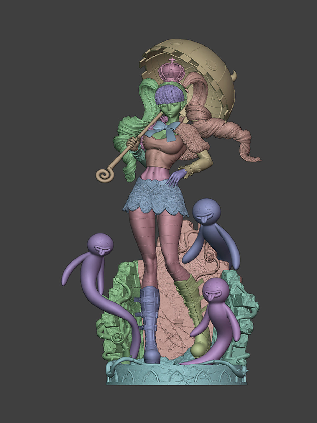 Hollow-Hollow Princess | Maximum Detailed 12K 3D printed figure