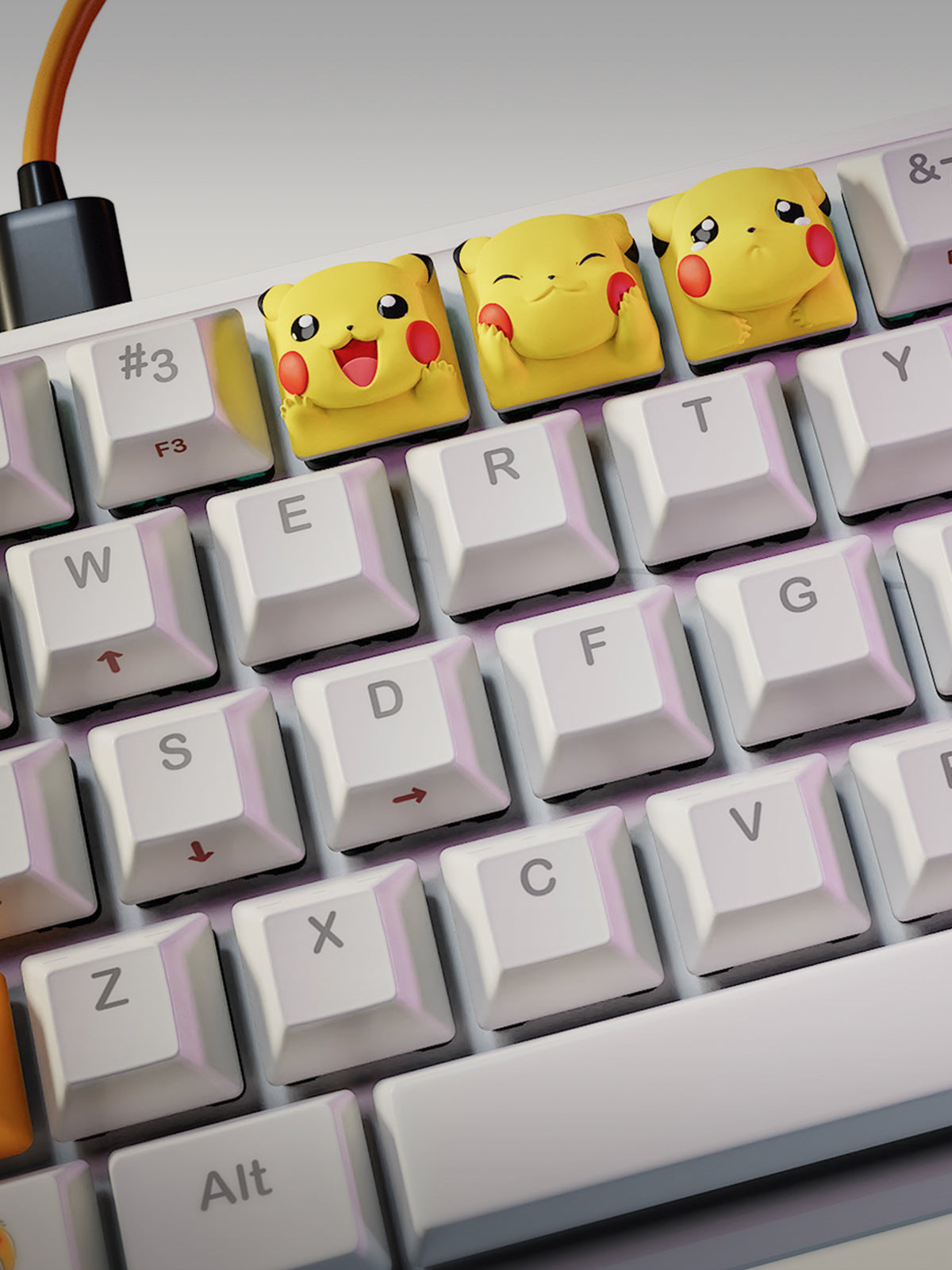 Yellow Keycap | Maximum Detailed 12K 3D printed keycap