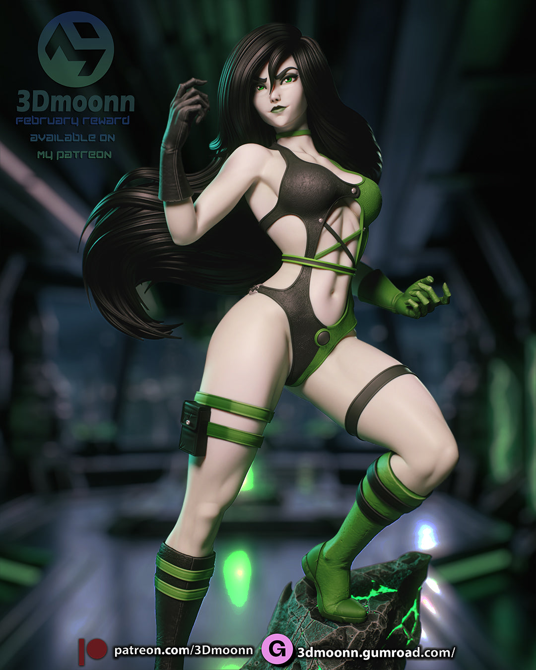 The Neon Nemesis Statue