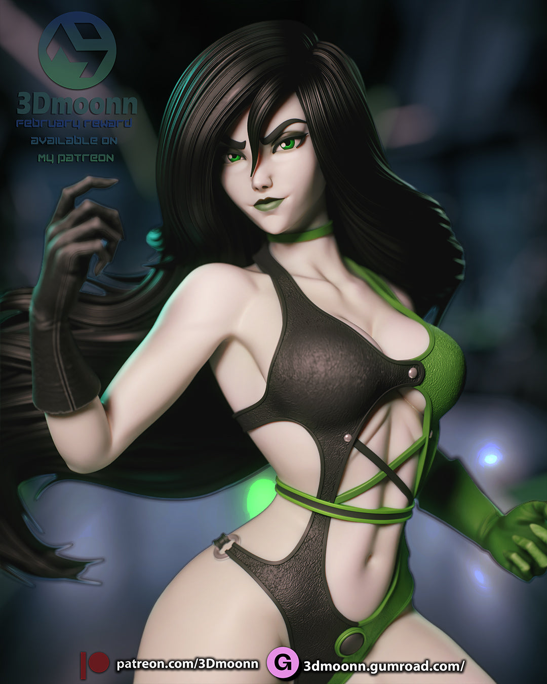 The Neon Nemesis Statue