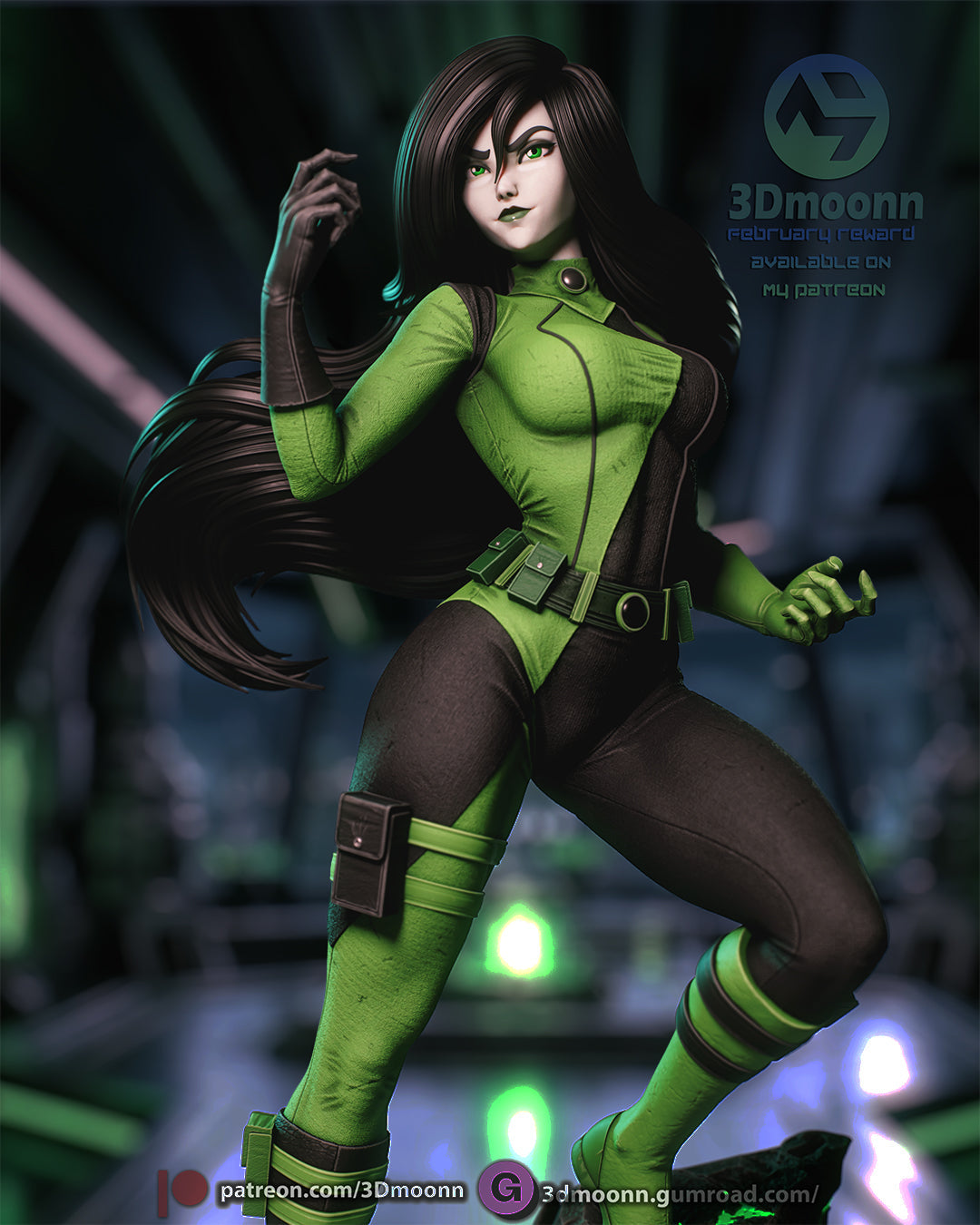 The Neon Nemesis Statue