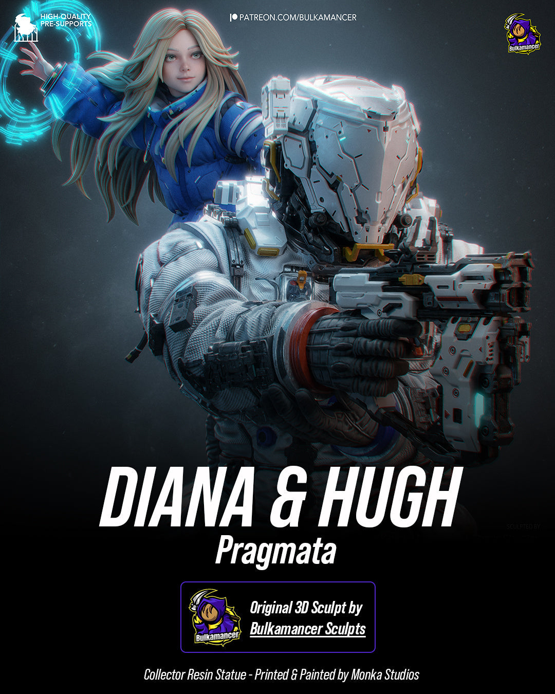 Diana & Hugh Statue