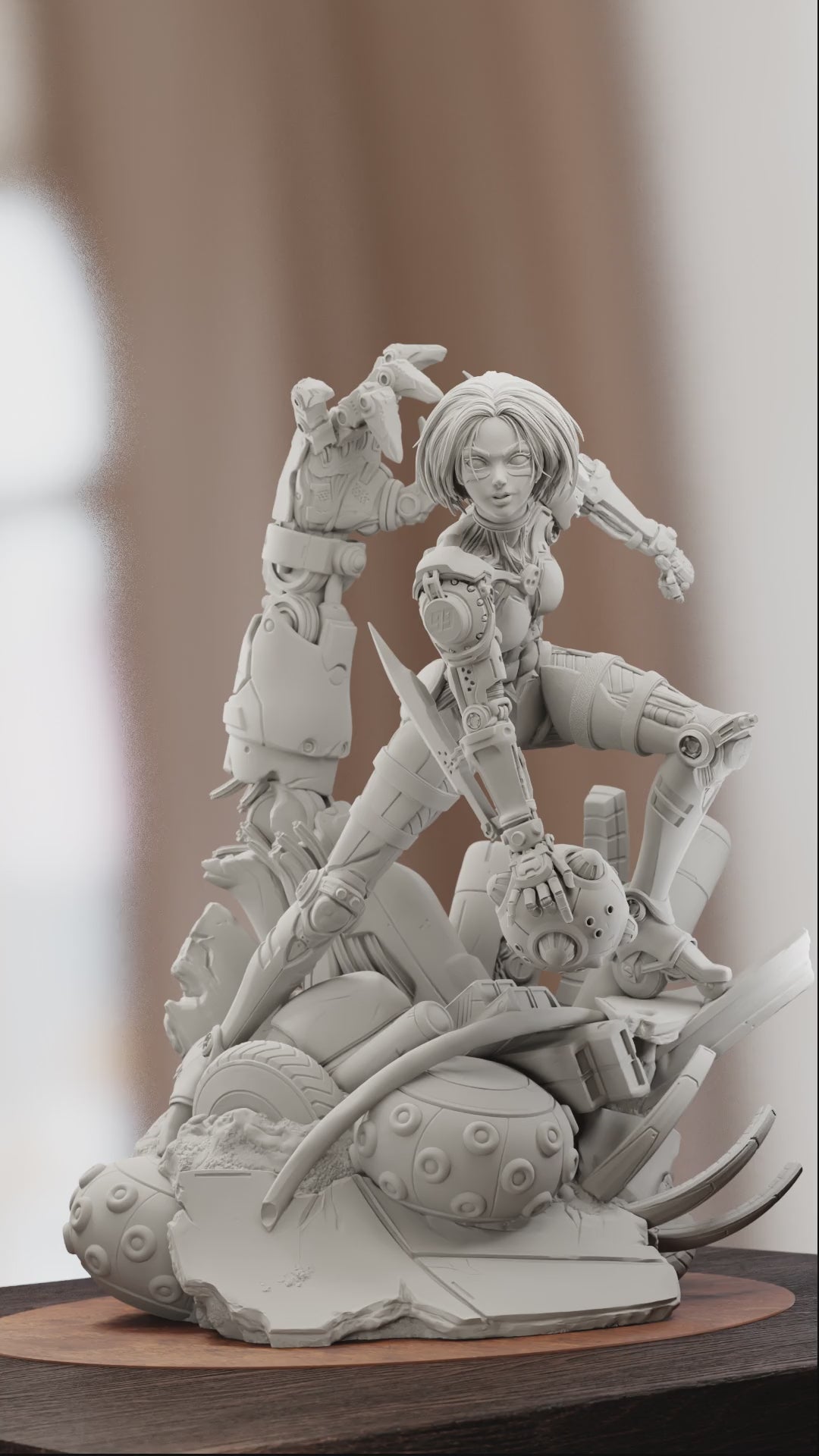 The Battle Angel | Maximum Detailed 12K 3D printed figure