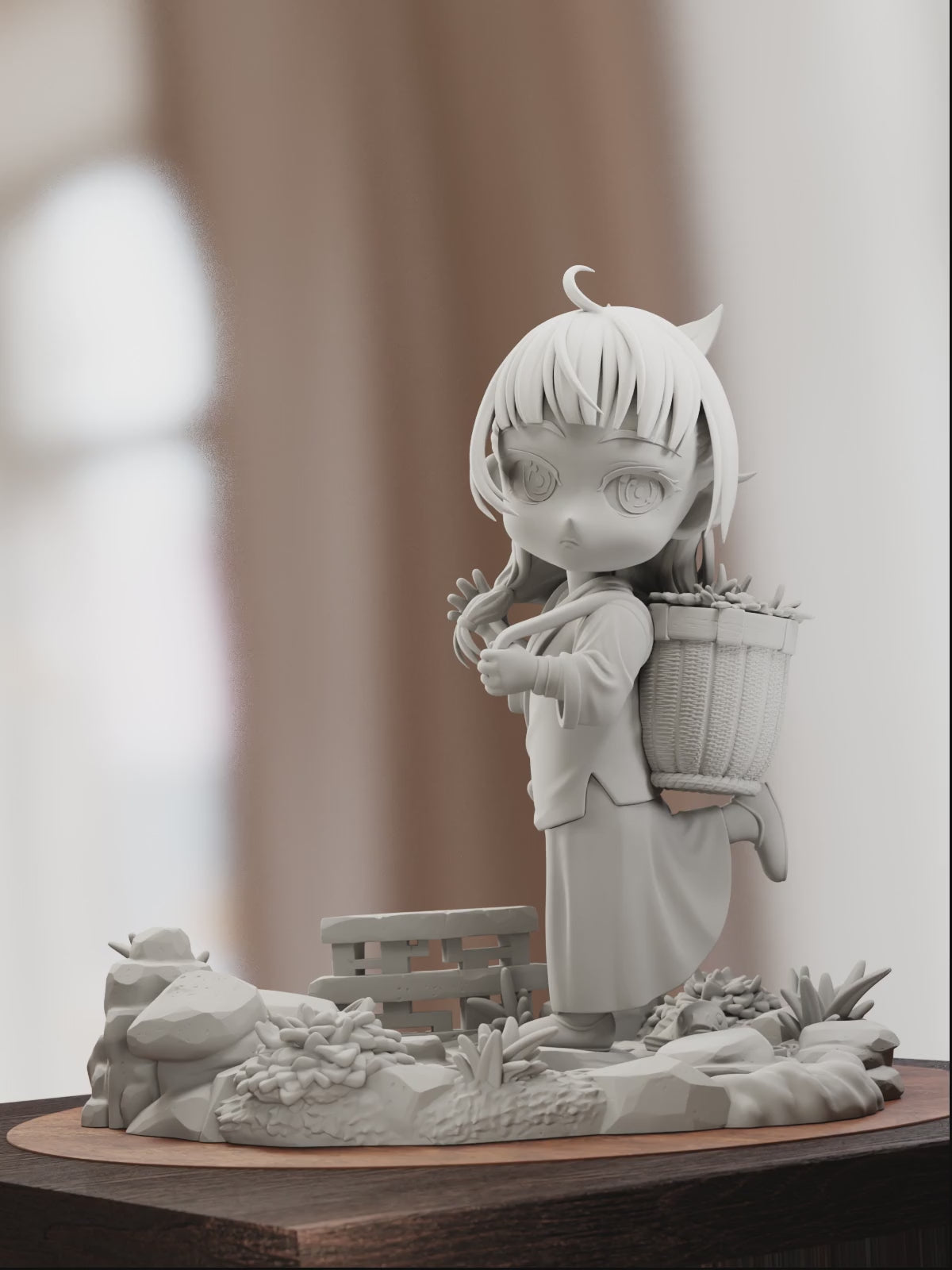 The Tiny Herbalist | Maximum Detailed 12K 3D printed figure