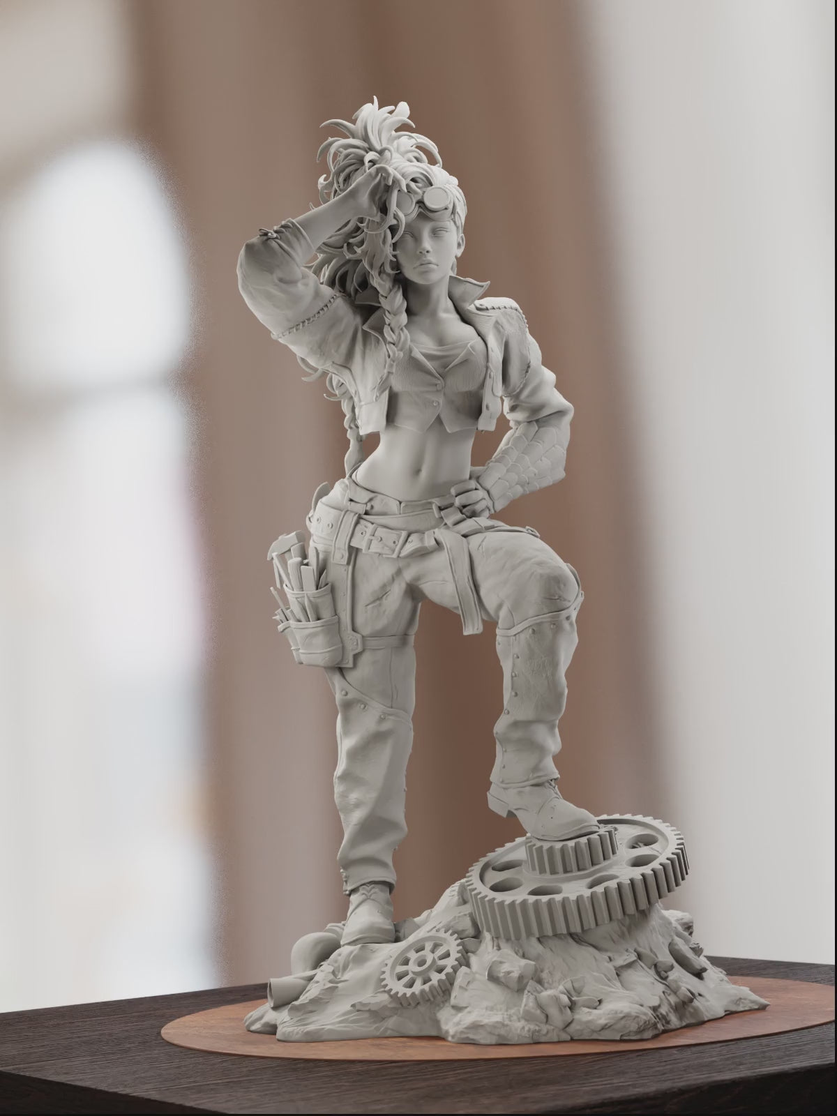 The Wild Huntress | Maximum Detailed 12K 3D printed figure