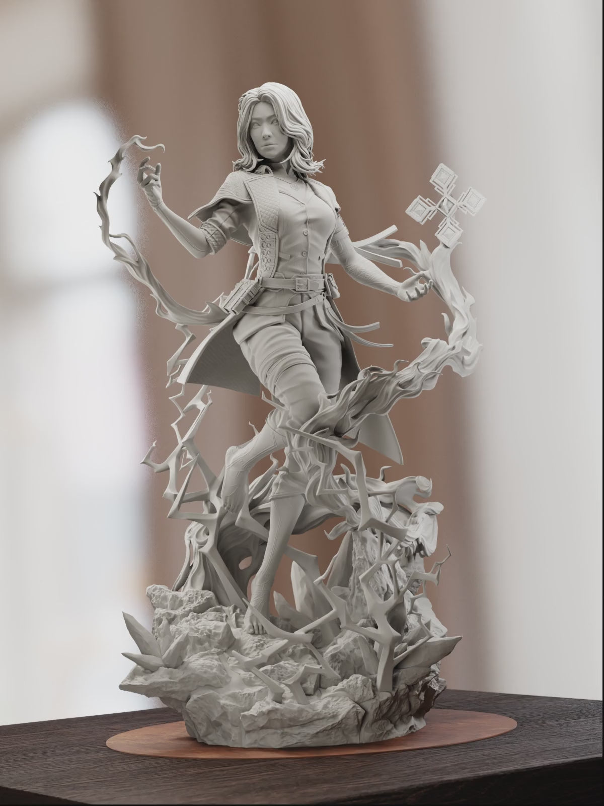 The Pale Flame | Maximum Detailed 12K 3D printed figure
