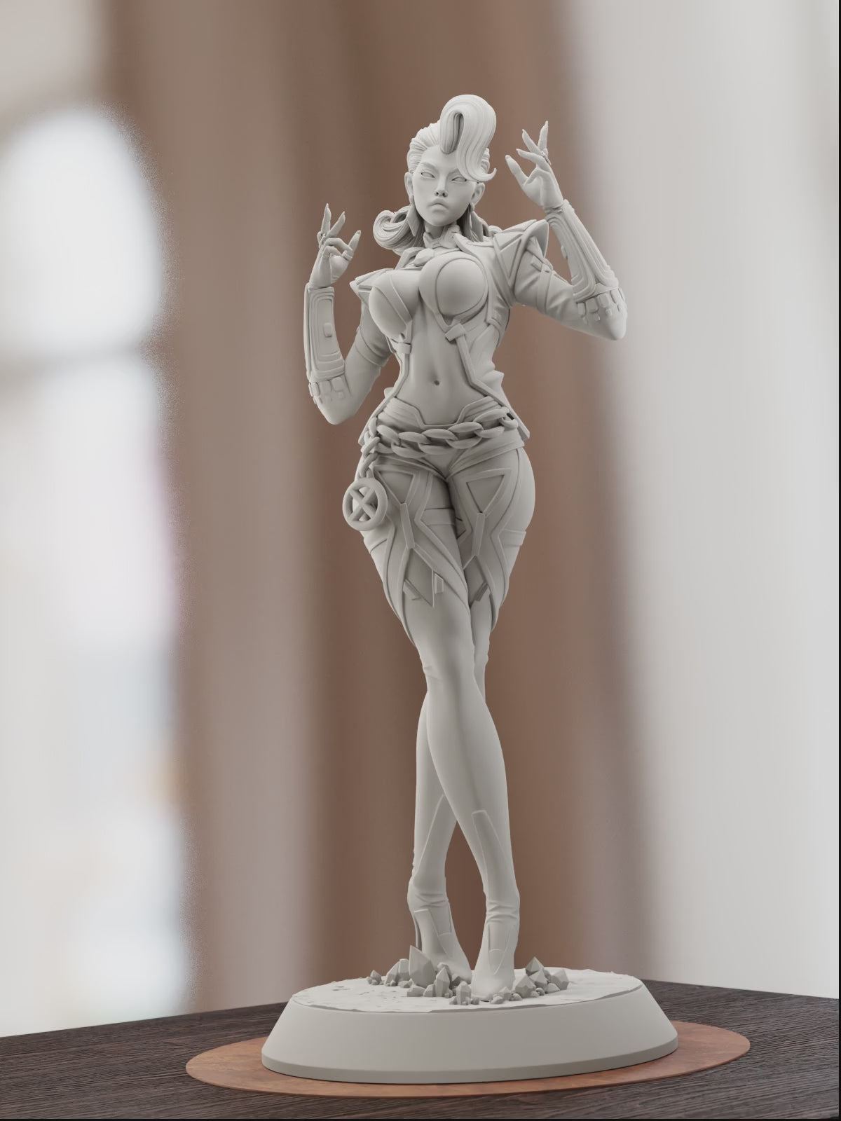The Diamond Queen | Maximum Detailed 12K 3D printed figure