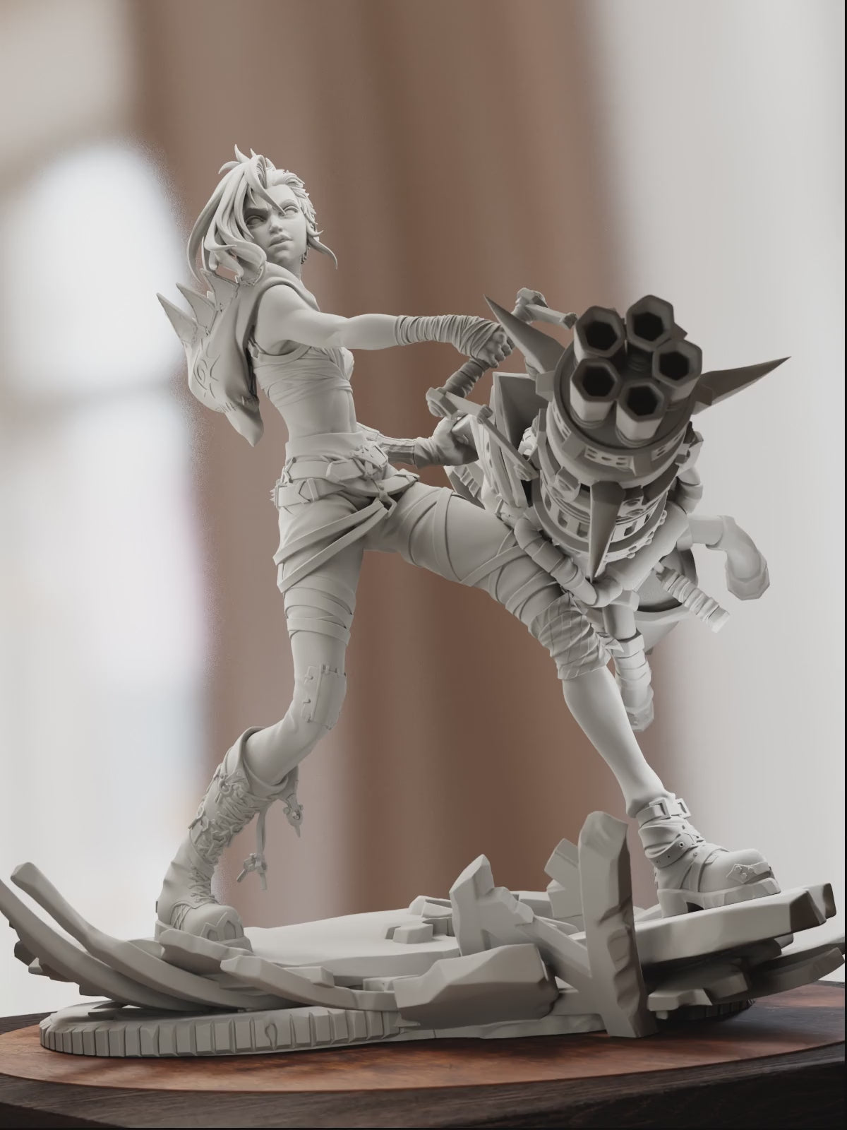 The Chaotic Gunner | Maximum Detailed 12K 3D printed figure
