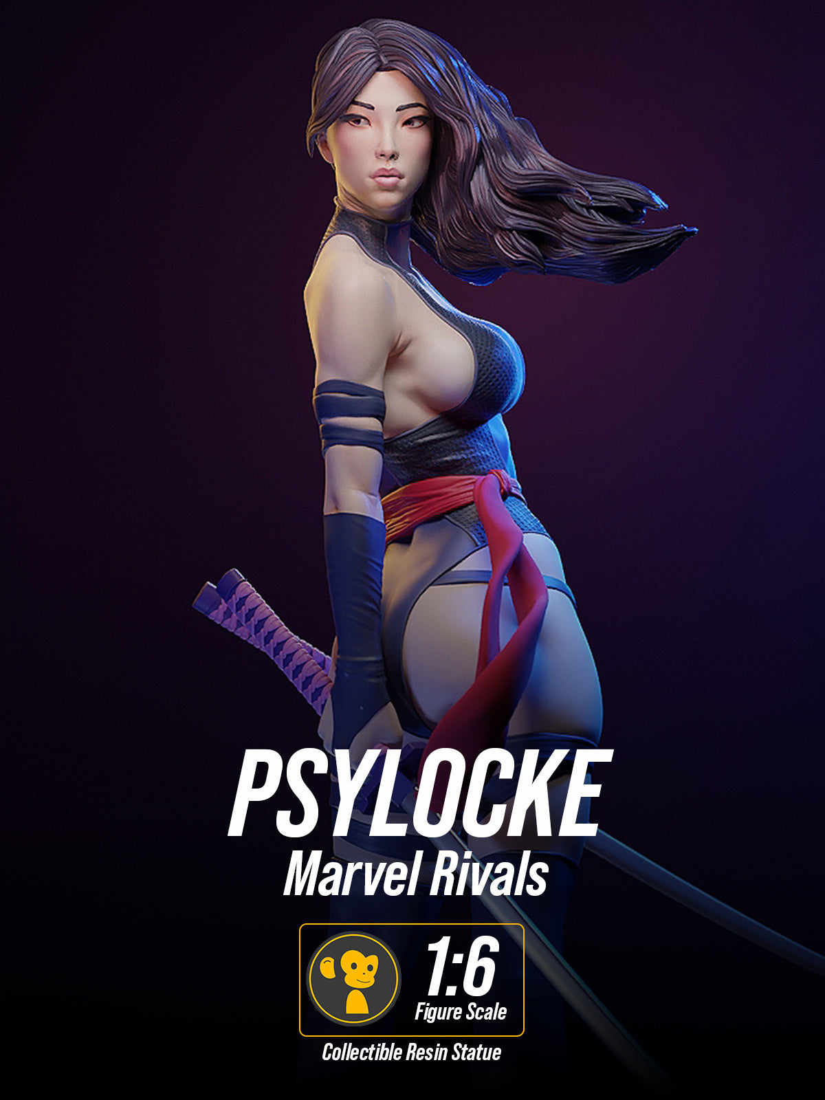 The Psychic Assassin | Maximum Detailed 12K 3D printed figure