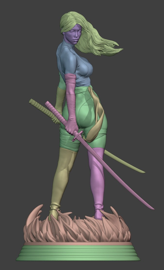 The Psychic Assassin | Maximum Detailed 12K 3D printed figure