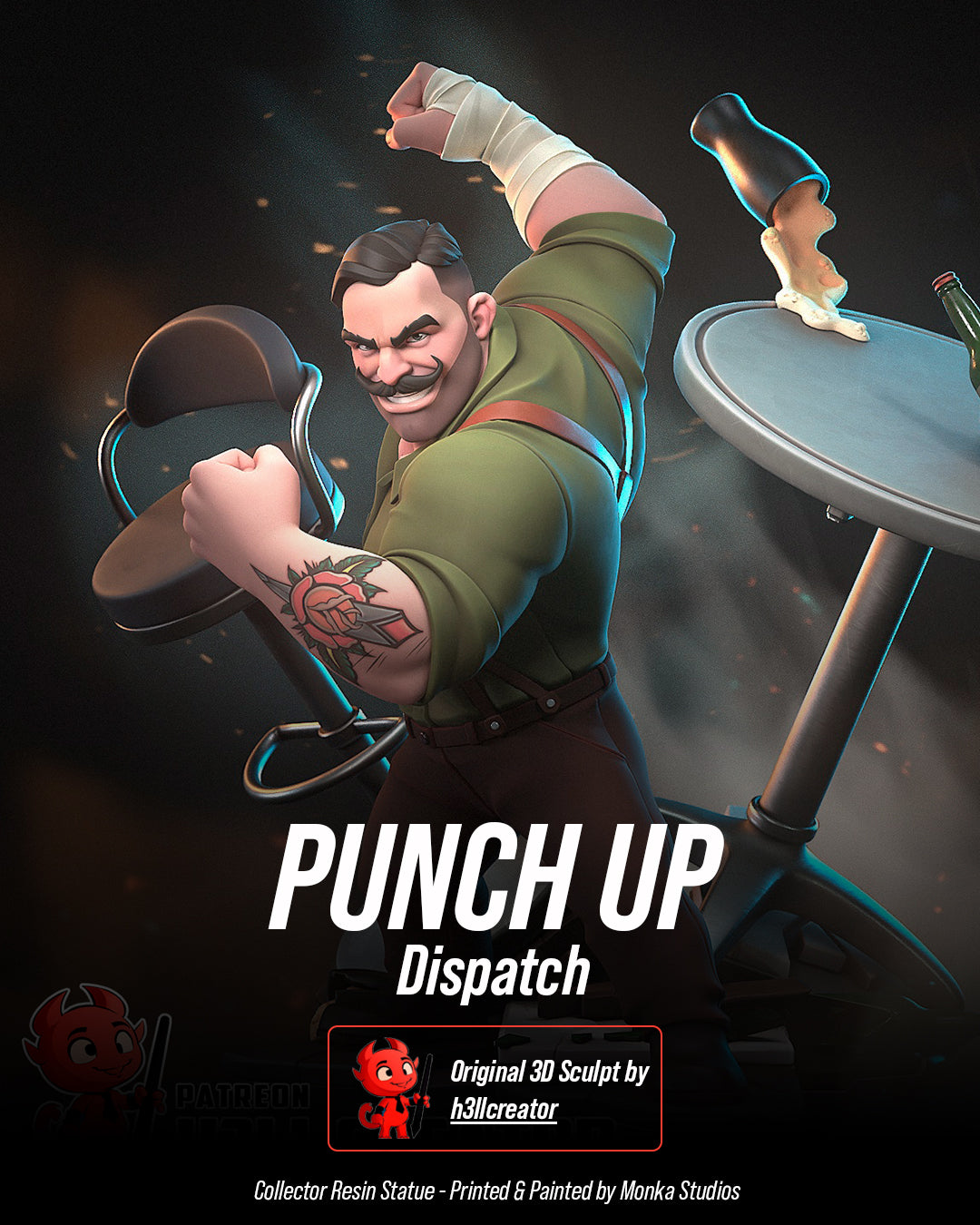 Punch Up Statue