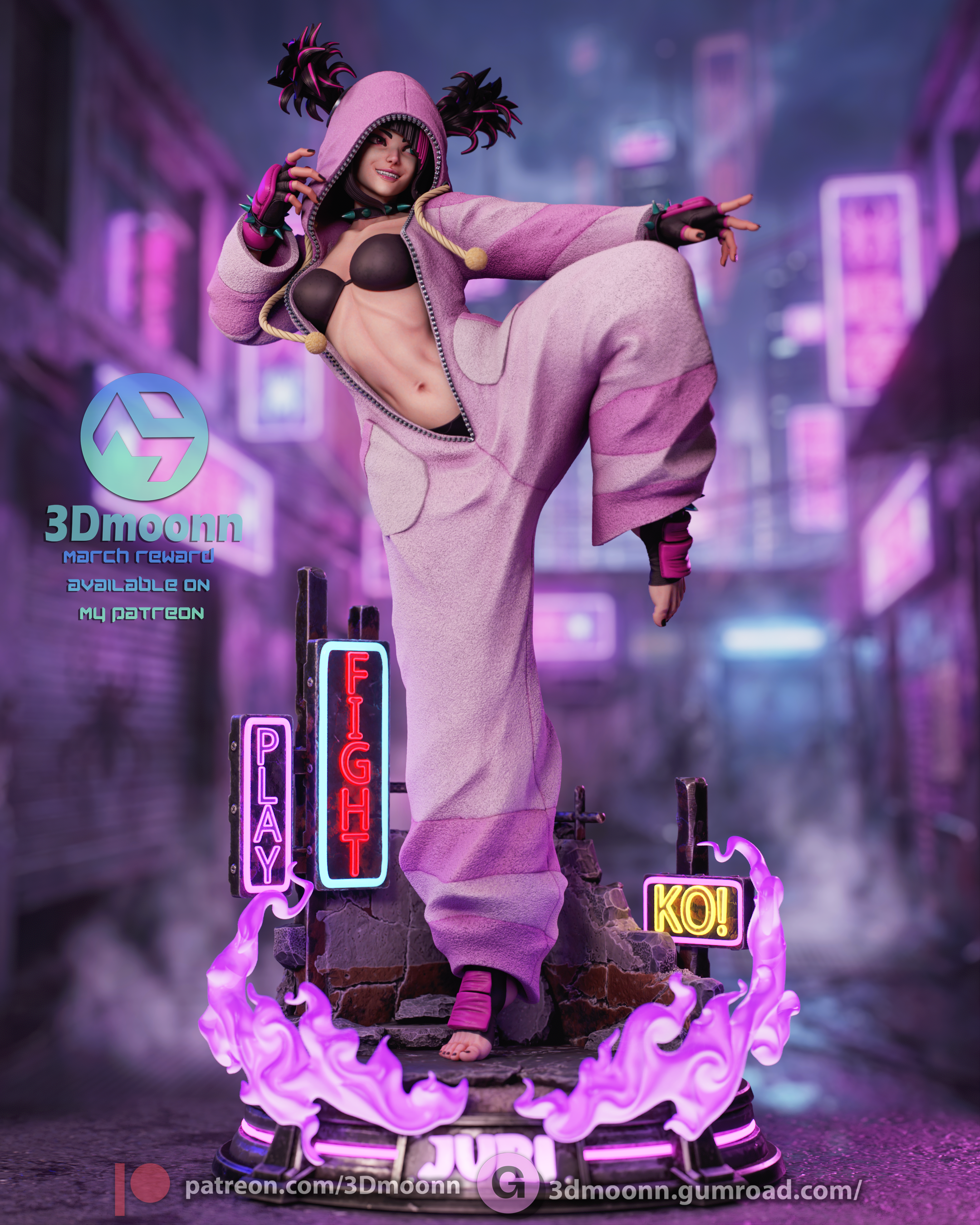 The Neon Viper Statue