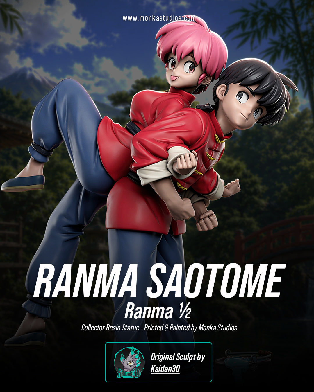 Ranma Saotome Duo Statue