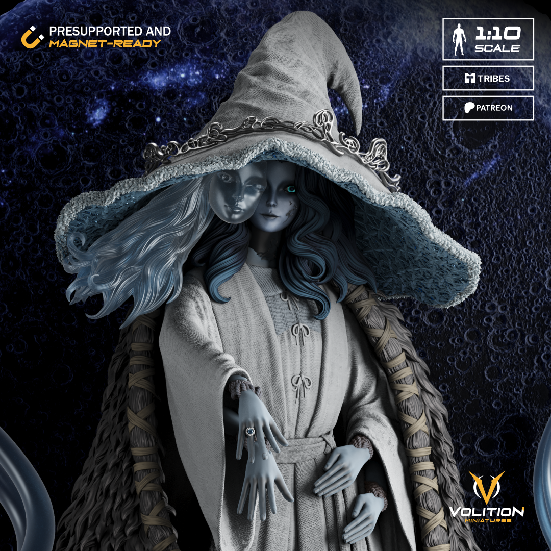 The Witch | Maximum Detailed 12K 3D printed figure