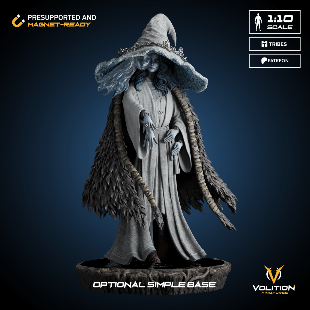 The Witch | Maximum Detailed 12K 3D printed figure