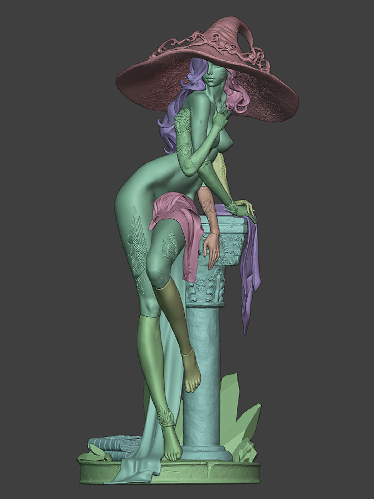 Witch of the Moon Statue