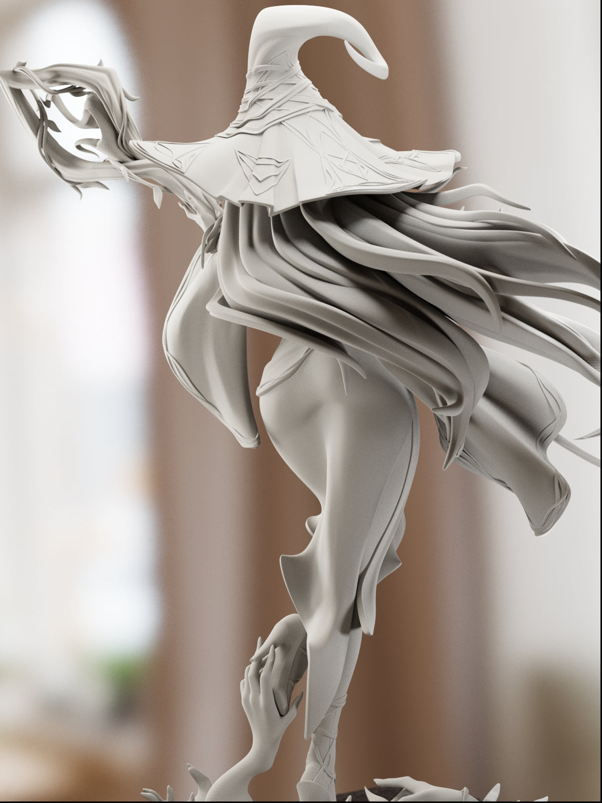 Blade of the Veiled Night | Maximum Detailed 12K 3D printed figure